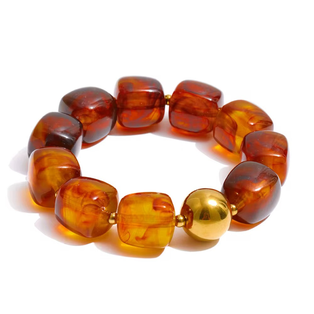BRACELET BUBBLE MARRON